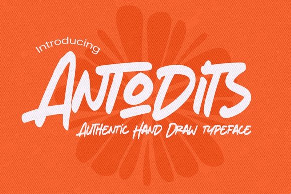 Antodits: A Handwritten Font for Modern Branding