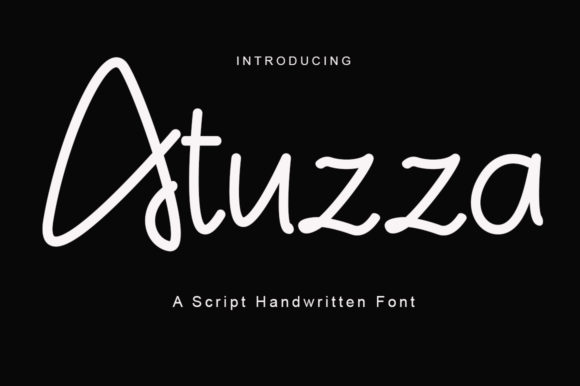 Atuzza: A Bold Script Font for Digital Creativity