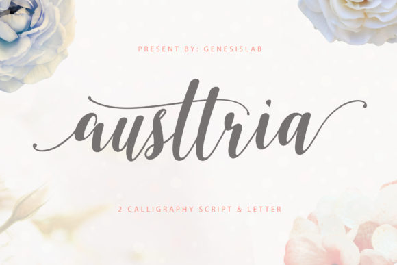 Austtria Font for Handmade Creations
