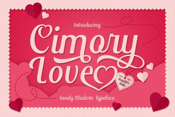 Cimory Love Font for Romantic Campaigns