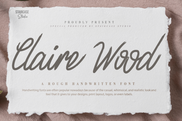 Claire Wood – A Handwritten Font for Creative Branding