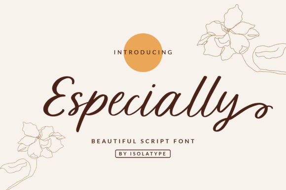 Especially: A Charming Script Font for Branding Projects
