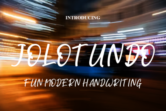 Jolotundo: A Casual Modern Display Font for Creative Projects