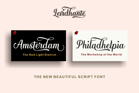Levidhante: A Luxurious Script Font for Branding and Design