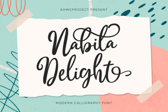 Nabila Delight Script Font for Handmade Creations