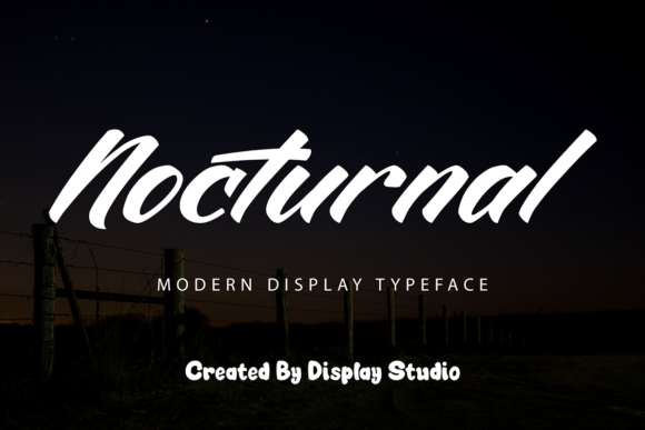 Nocturnal Font for Handmade Creations