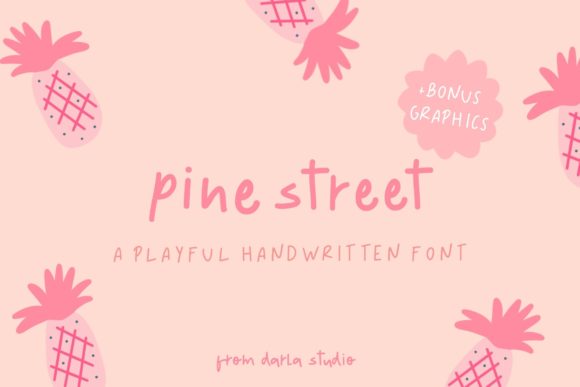 Pine Street: A Playful Handwritten Font for Bold Branding