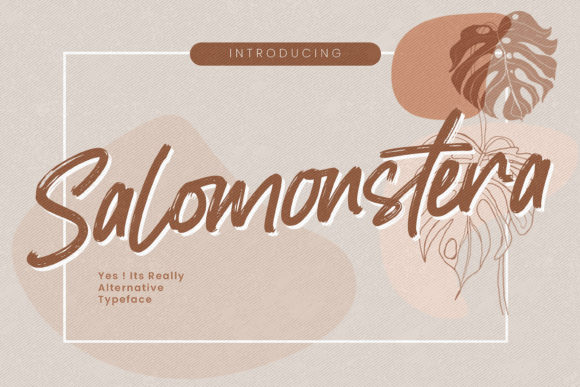 Salomonstera: A Handwritten Script Font for Campaign Creativity