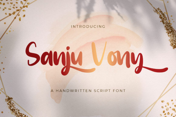 Sanju Vony: A Handwritten Font for Editorial Design