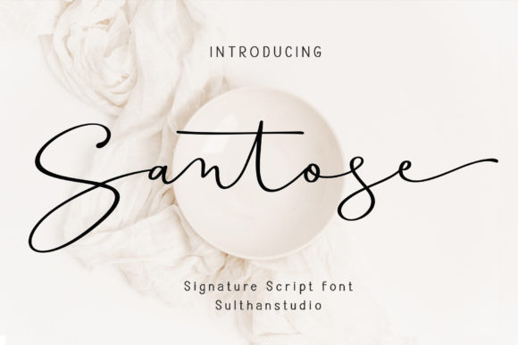 Santose: A Classy and Modern Script Font for Designers