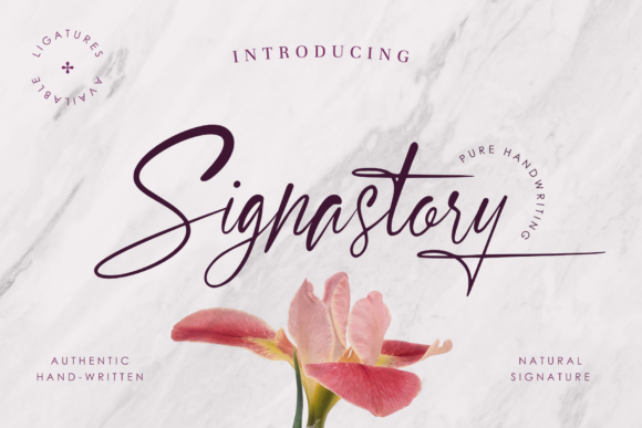 Signastory: A Handmade Font for Feminine and Vintage Craft Projects